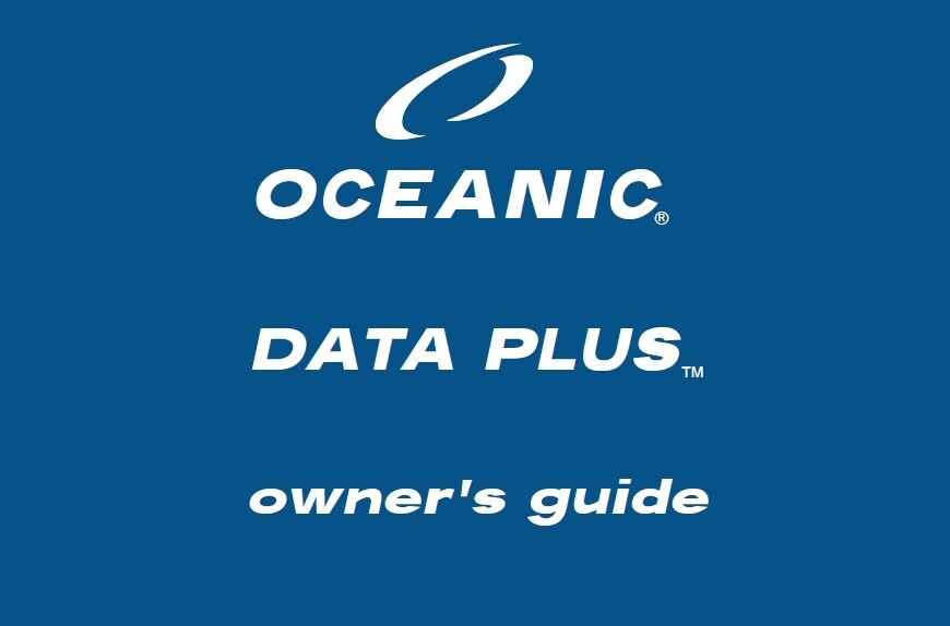 Oceanic Data Plus Owner's Guide Manual (digital copy) SCUBA Dive Computer Module