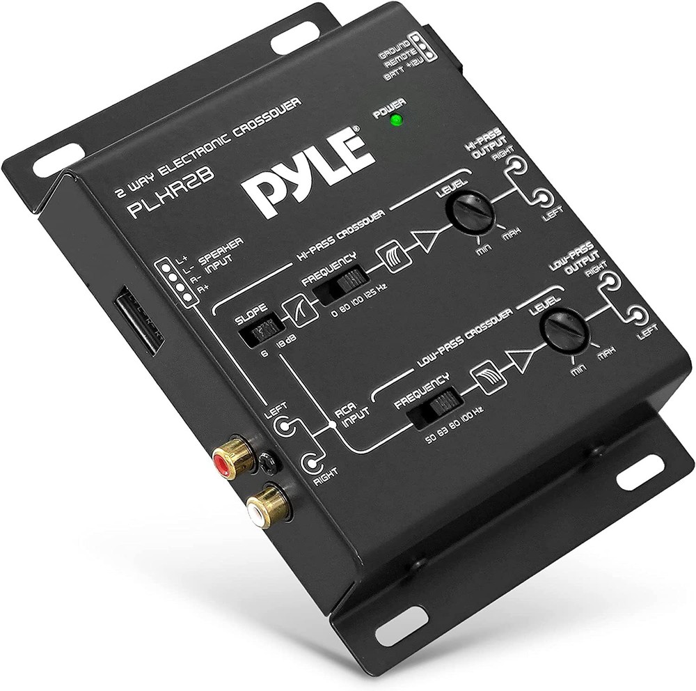 Pyle PLXR2B 2-Way Electronic Audio Crossover