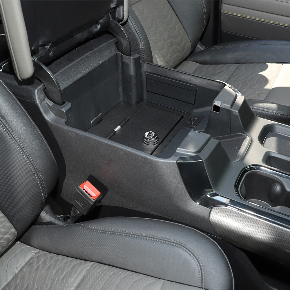 Console Armrest Vault Safe Box Lock Fit For Chevrolet Silverado GMC Sierra 2022+