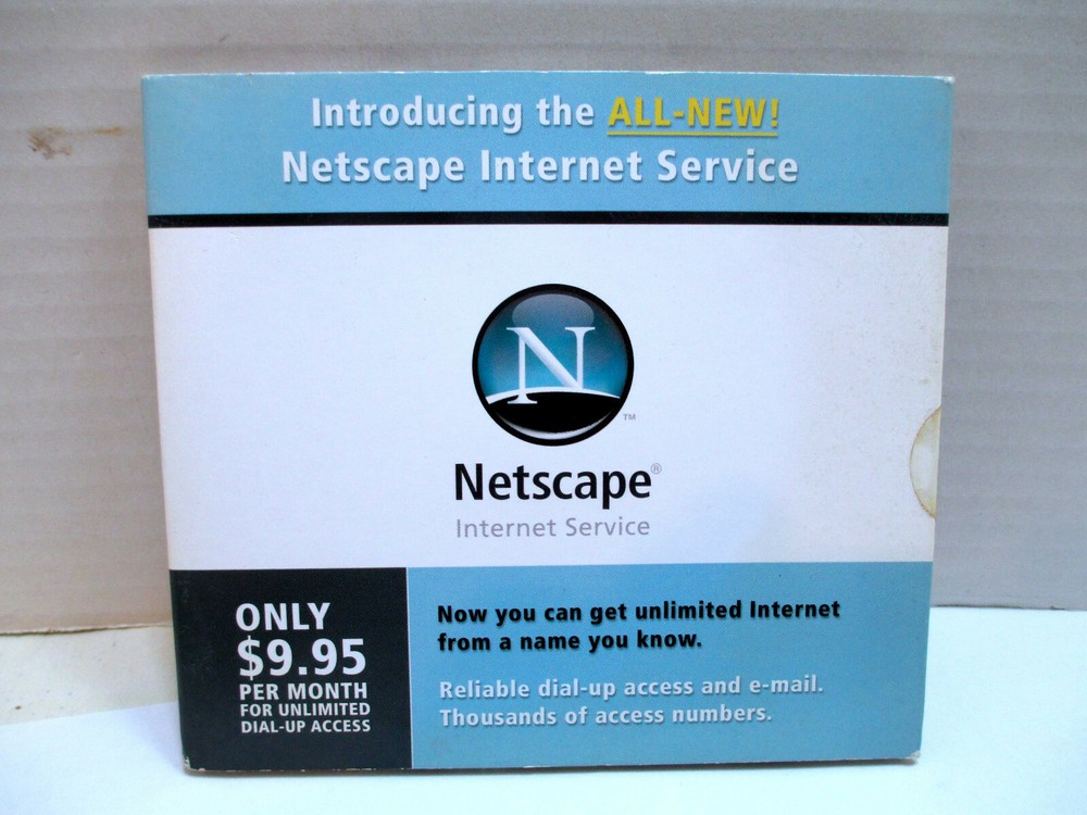 Netscape Internet Service Installation CD Dial-Up Access Circa 2004 NEW Sealed