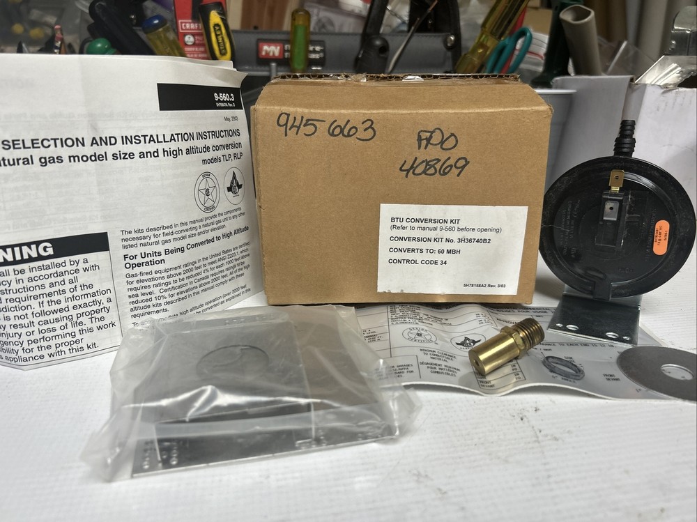 Modine BTU Conversion Kit HD125A 3h36740B2