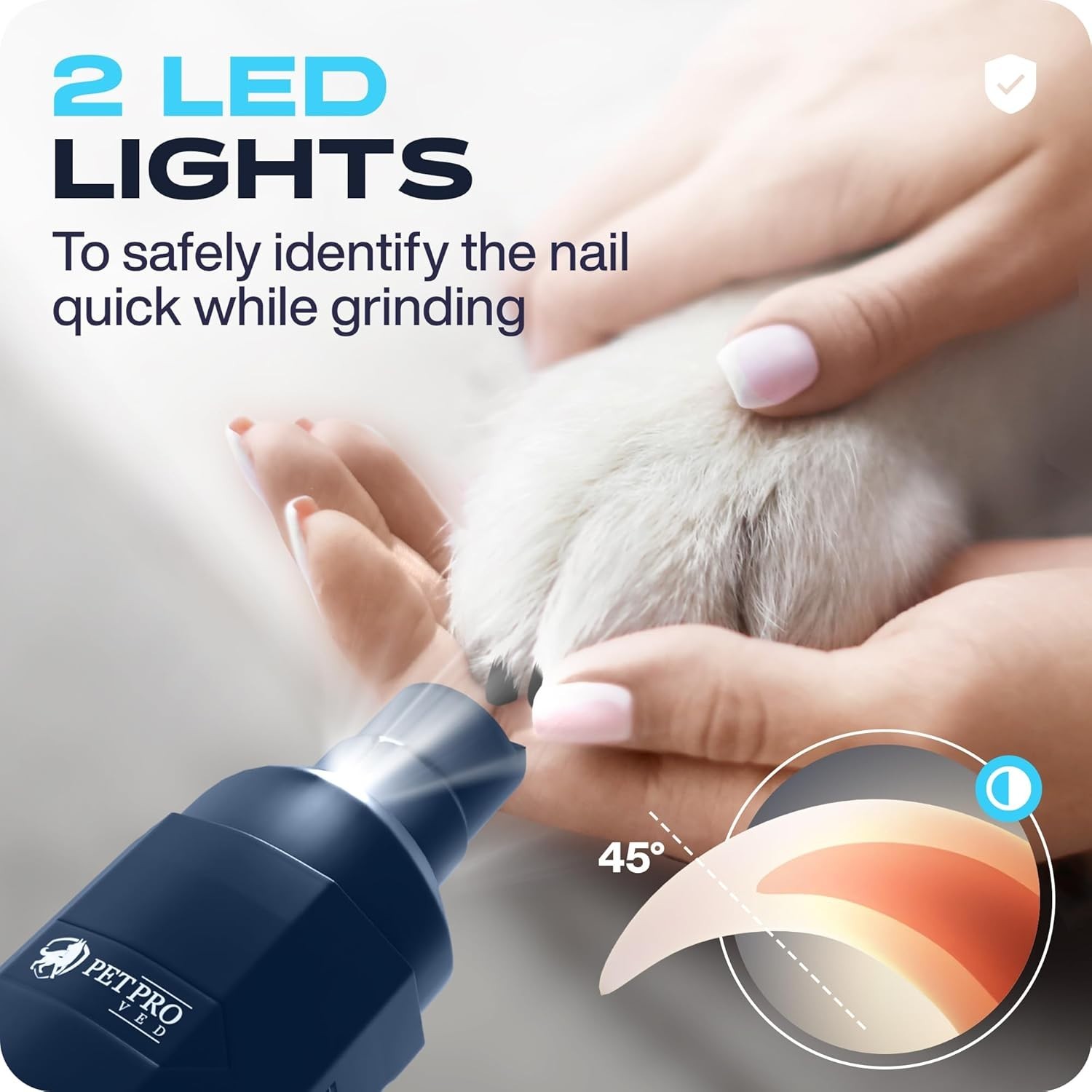 Upgraded Silent Groom Pro Nail Grinder Heusom Silent Grind Pro for Dogs Nail NEW