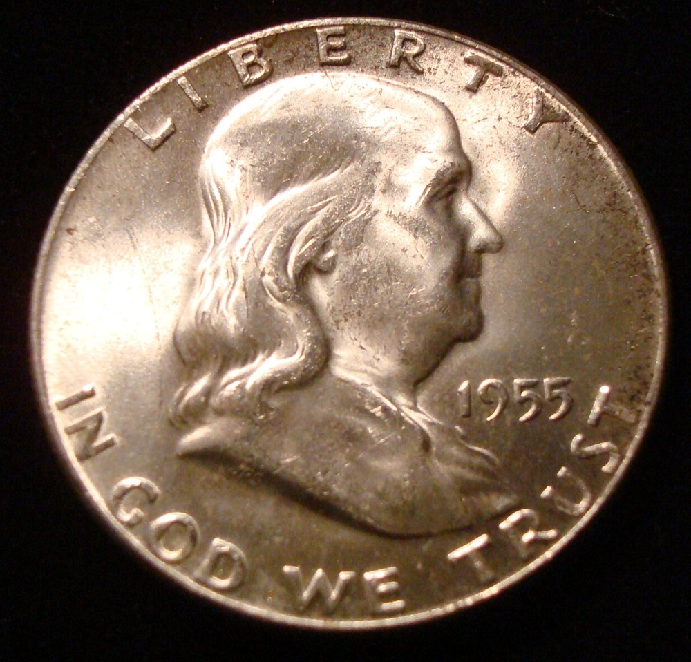 1955 FRANKLIN HALF DOLLAR