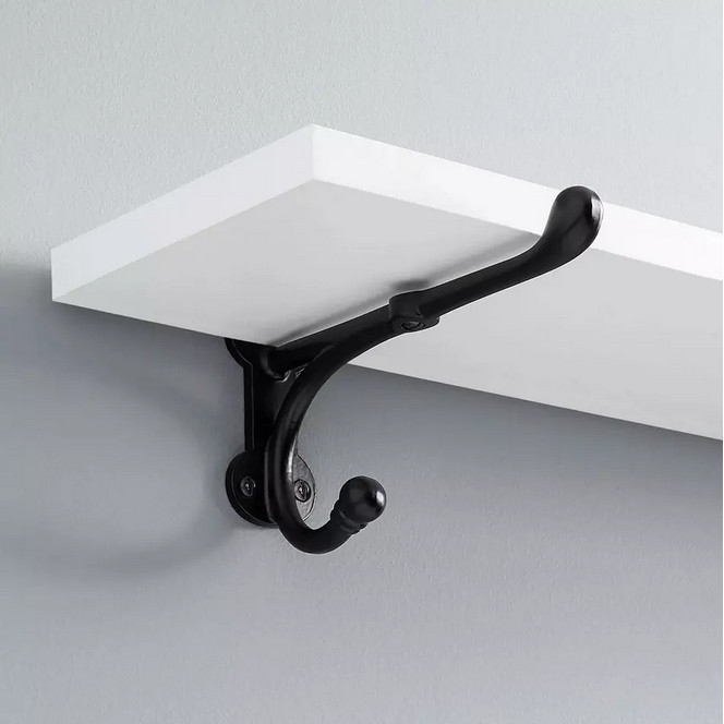 Signature Hardware - Ranard Solid Brass Shelf Bracket - Satin Brass