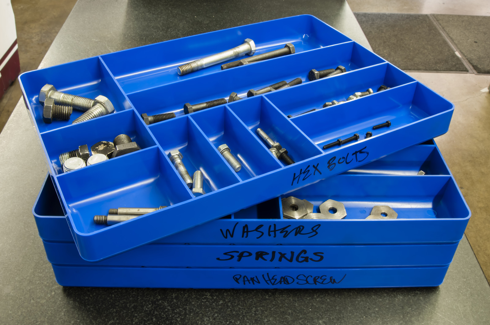 Ernst 5012 "The Tray Classic" 10-Compartment Tool Organizer BLUE