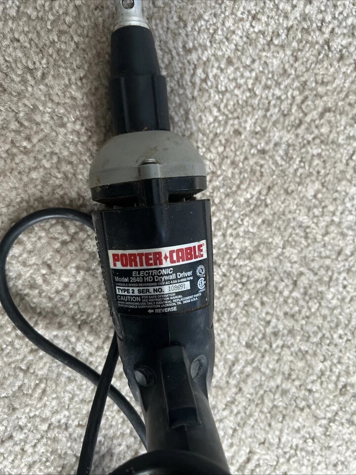Porter Cable HD Drywall Driver Model 2640 Variable Speed & Reversable