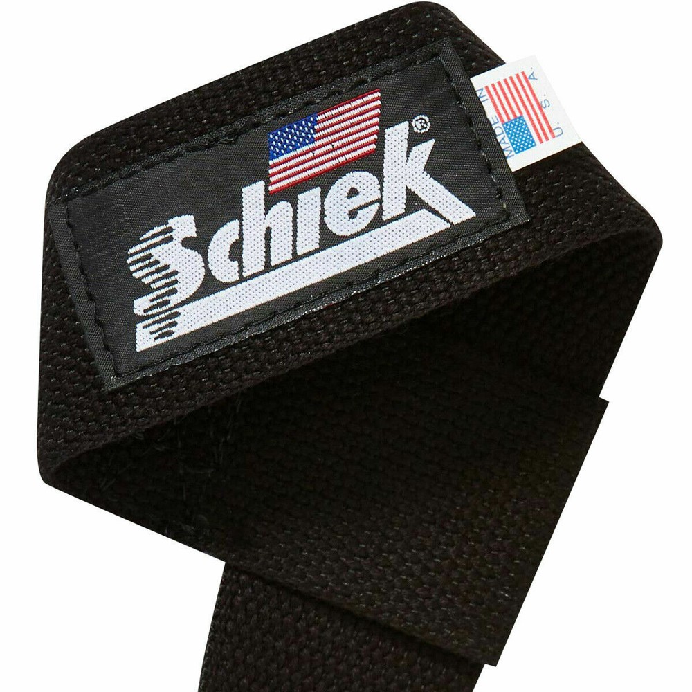 Schiek Sports Model 1000-BLS Basic 20" Weight Lifting Straps - Black