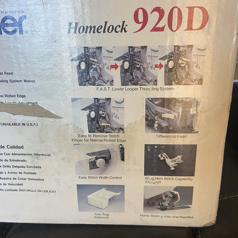 NEW Brother 920D Homelock 4-Thread Serger Sewing Machine