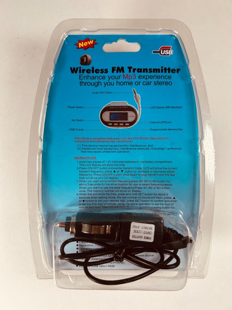 Wireless FM Transmitter WT-601N