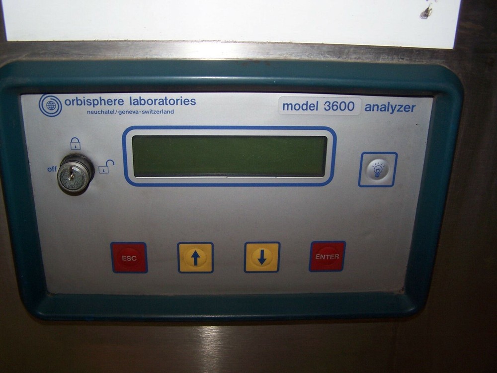 ORBISPHERE LABORATORIES OXYGEN HYDROGEN OZONE ANALYZER 3600 WITH SS ENCLOSURE