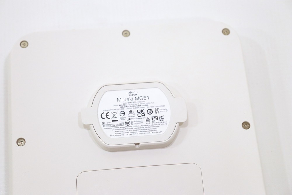 Cisco Meraki MG51E Cellular Gateway - Claimed