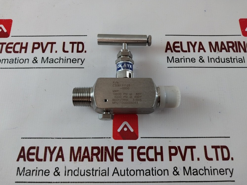 Rosemount c306111125-0000 needle valve/transmitter valve