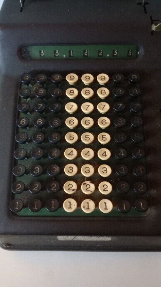 Allen Wales Desk Model Manual Adding Machine Vintage Untested Read Description