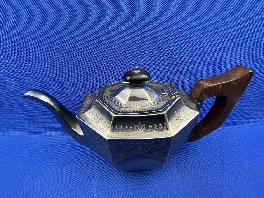 Antique Silver plated Teapot, JD & S.