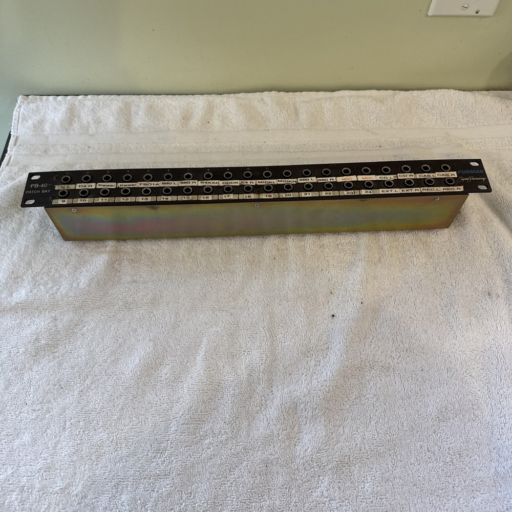 Furman PB-40 Patch Bay Signal Processing Rack Mount