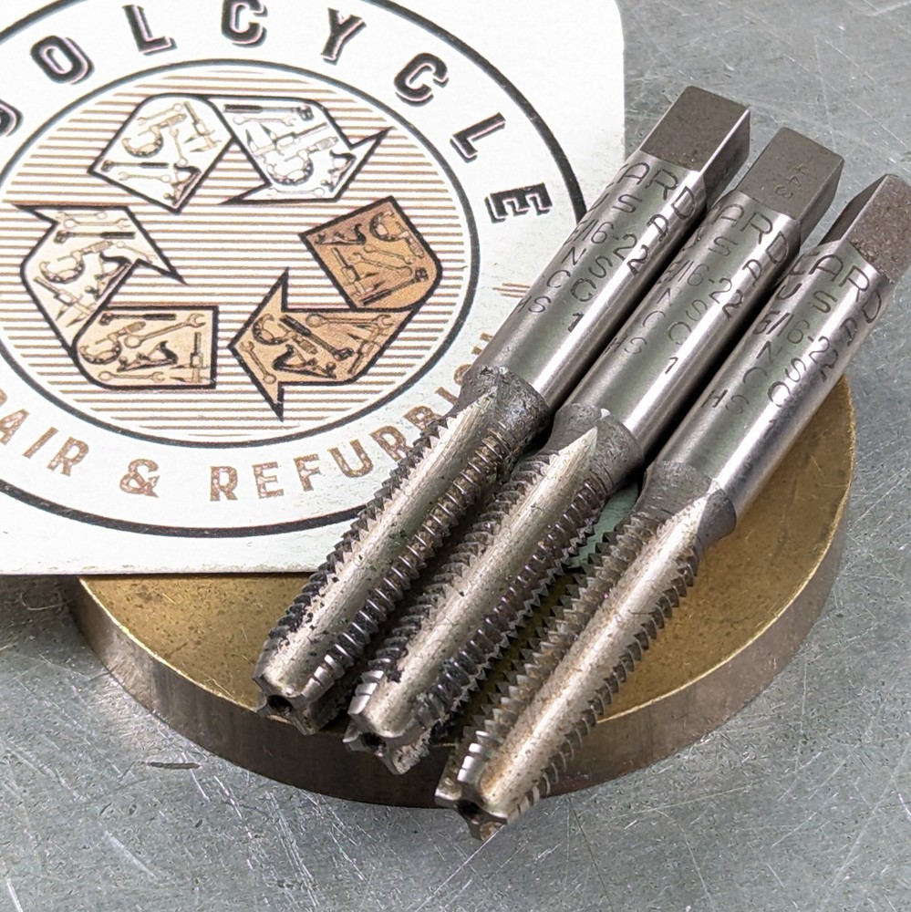 3 Taps 5/16-22 NS 4-Flute Sharp! Card USA HSS Machinist Toolmaker§059
