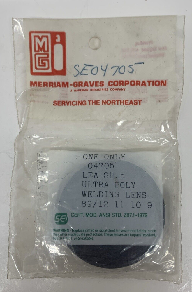 NOS 2 Sets Sellstrom/MG Ultra Poly Welding Lens SH.5