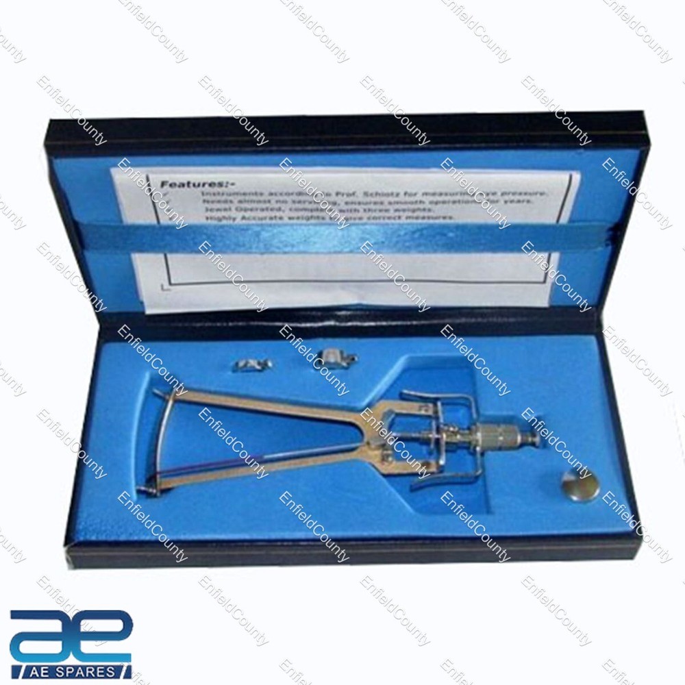 SCHIOTZ TONOMETER WITH BOX FOR OPHTHALMOLOGY & OPTOMETRY New