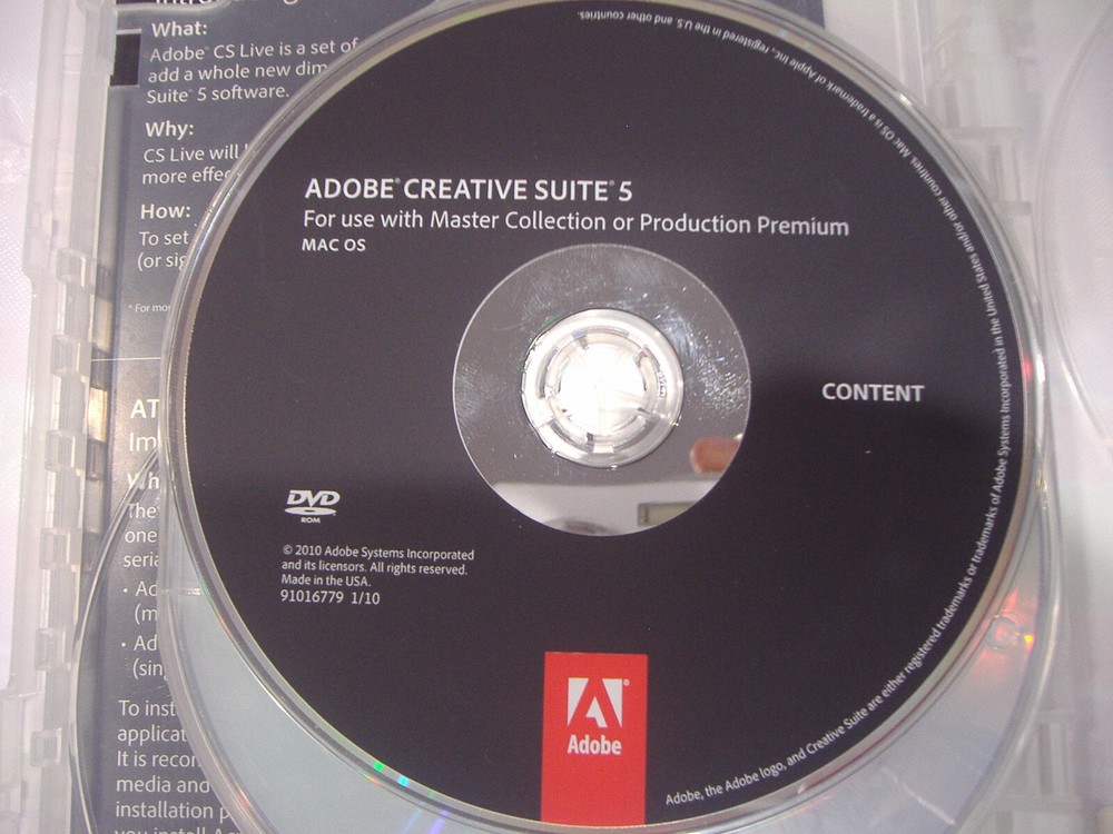 Adobe Creative Suite 5 CS5 Master Collection For MAC OS Full DVD Version