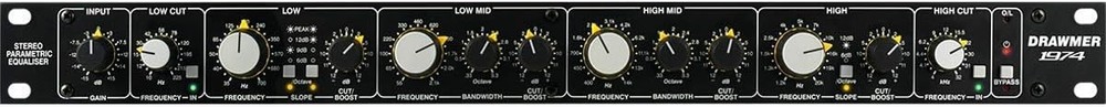 Drawmer 1974 Stereo Parametric Equalizer Black New