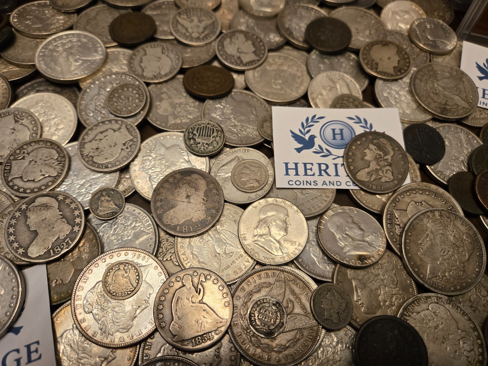 ESTATE SALE, OLD COINS, GOLD, .999 SILVER BARS, BULLION, RARE U.S. BILLS, PROOFS