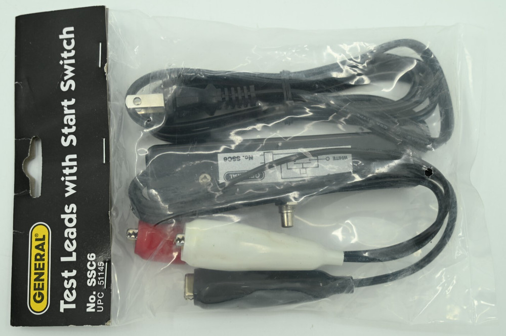 GENERAL TOOLS Model SSC6 Test Leads with Start Switch 16/2, 20 AMP