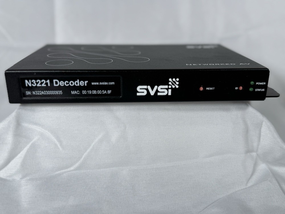 Compressed Video Over IP Decoder AMX SVSI N3221