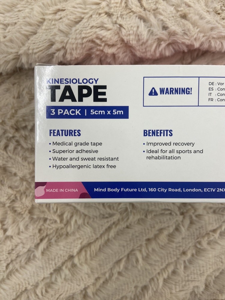 Kinesiology Tape 3pk 5cmx5m
