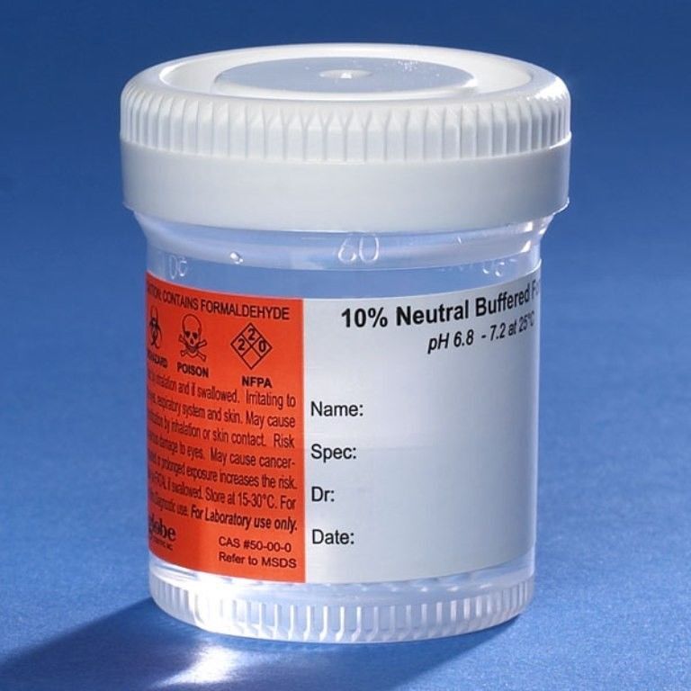 Formalin Filled Container Tissue Biopsy Samples 120 ml 10 Count Pet Livestock
