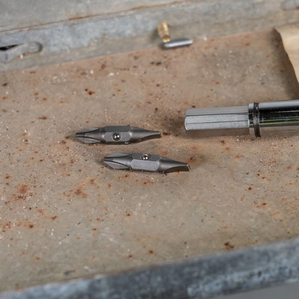 Replacement Double Sided Bit #2 Phillips & 1/4"Slotted for Multi-Bit Screwdriver