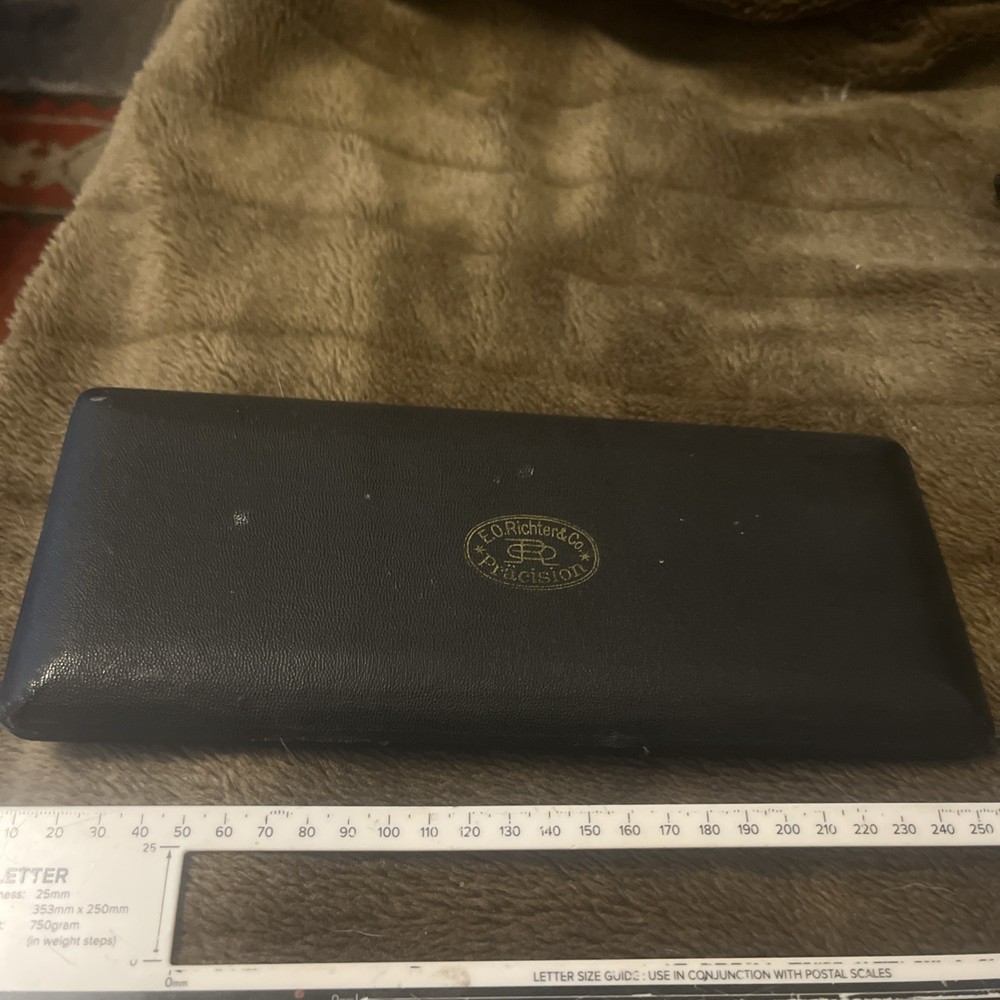 Vintage E.O. Richter & Co Precision Drawing Compass Set – Incomplete – Germany