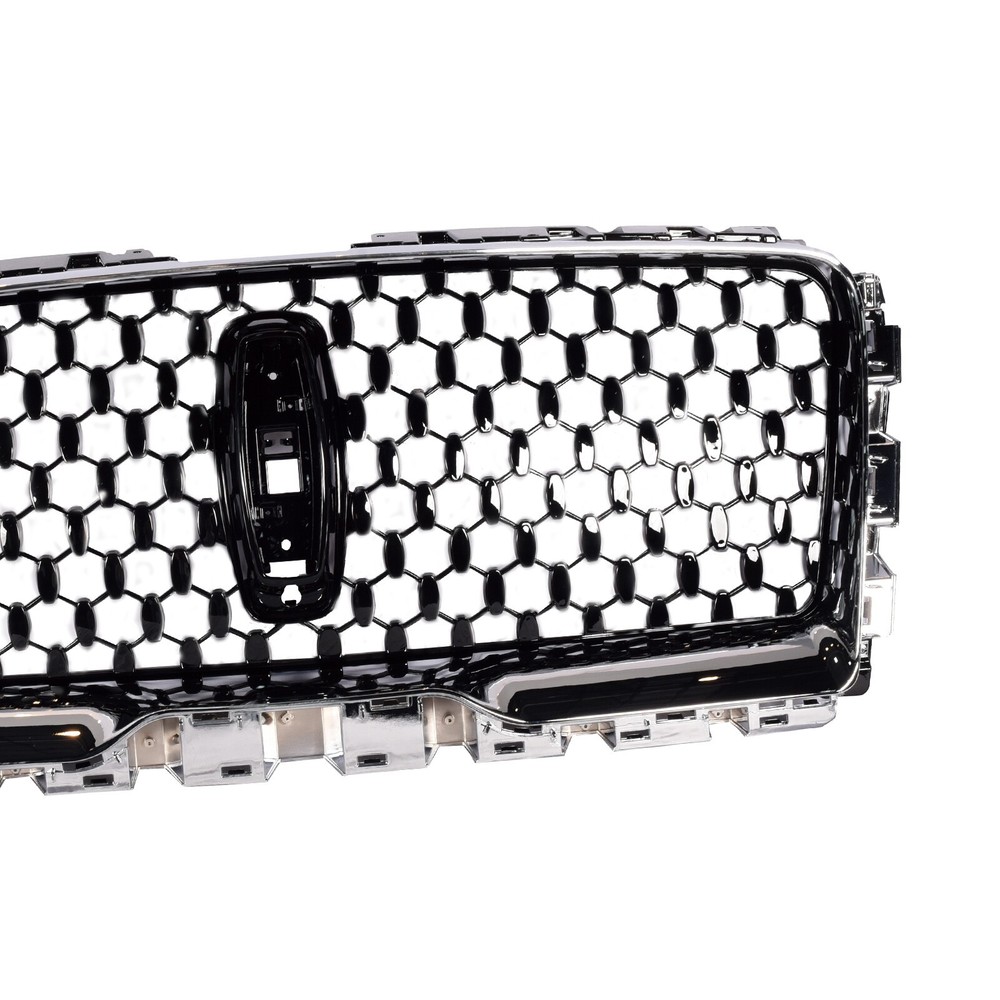 Front Grille Black&Outer Frame Surround Chrome For Lincoln Navigator 2022-2025
