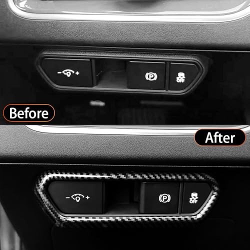 Headlight Control Panel Cover Compatible with Kia K4 2025 Carbon Fiber Pattern