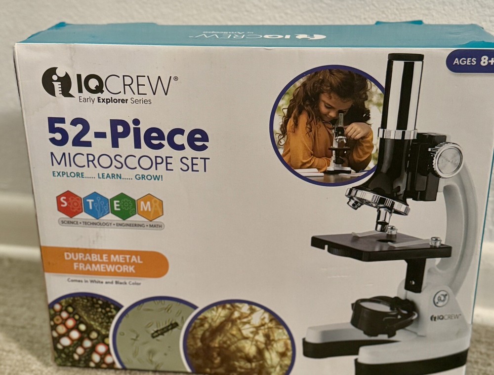 NEW IQCREW Early Explorer Series PC MICROSCOPE SET Discovery Series