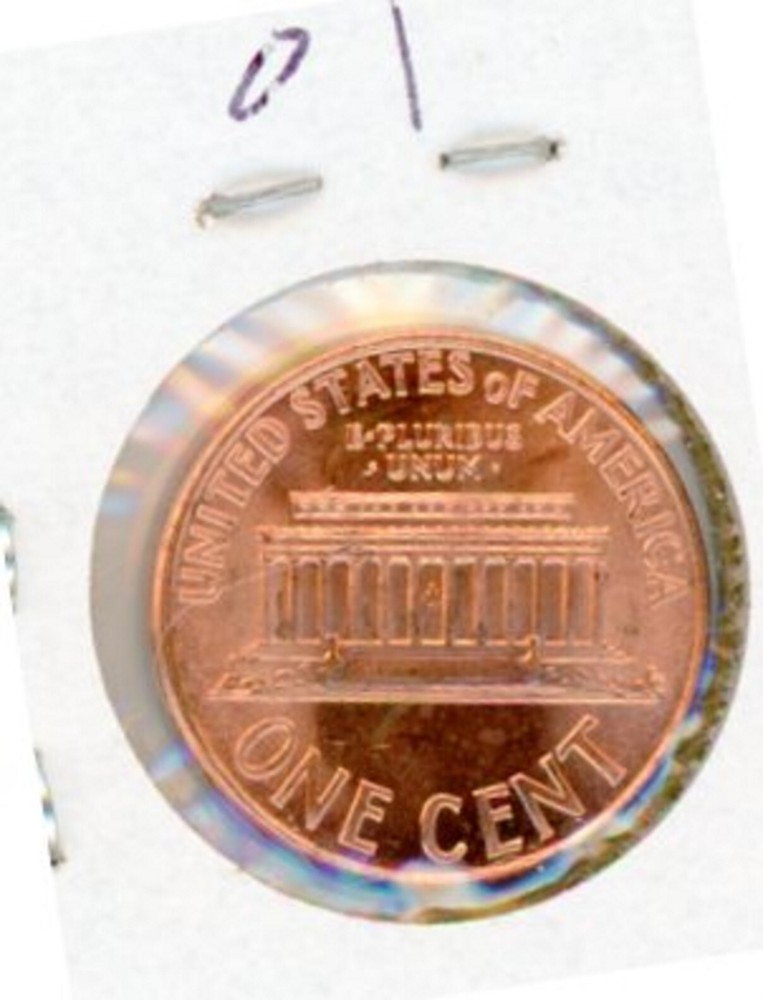 2001 LINCOLN MEMORIAL CENT BRILLIANT RED
