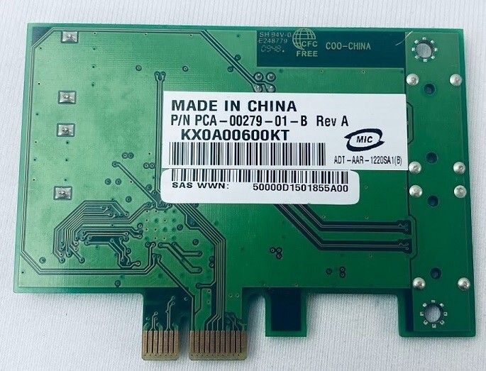 Adaptec AAR-1220SA PCA-00279-01-B REV A SATA Raid Controller Card