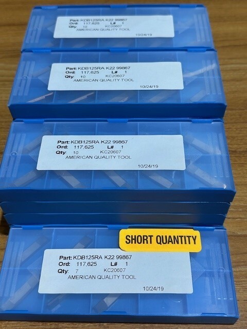 VDB-125-RA BP20 V-Dogbone Insert