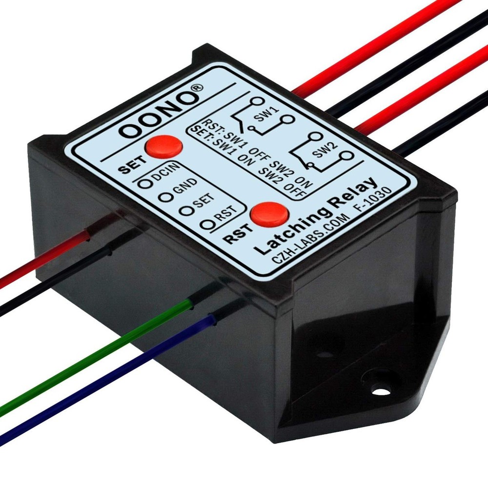 DPST 1NO 1NC 8Amp Latching Relay Module (DC 12V) DC 12V