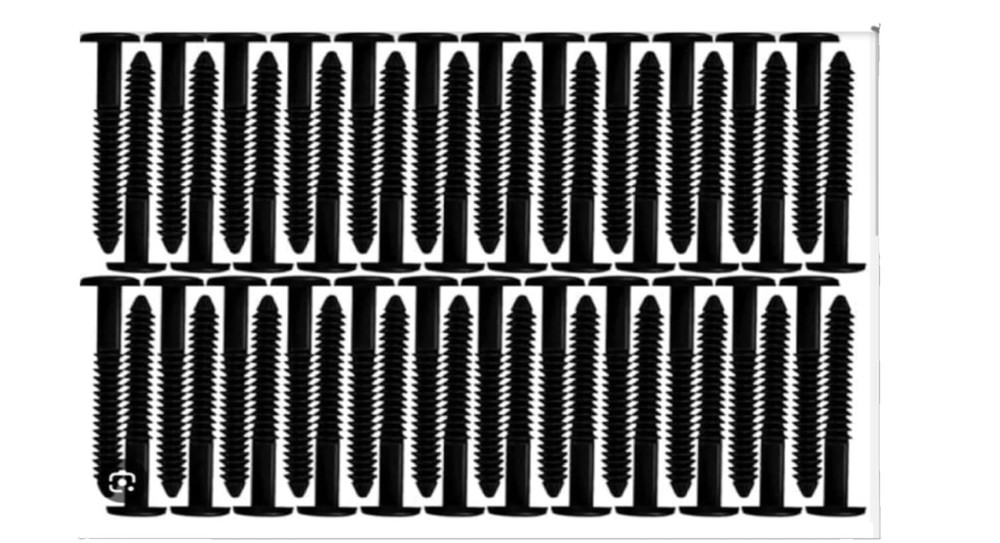60Pcs 3 Inch Vinyl Shutter Fasteners, Window Shutter Panel Pegs Shutter Screws L