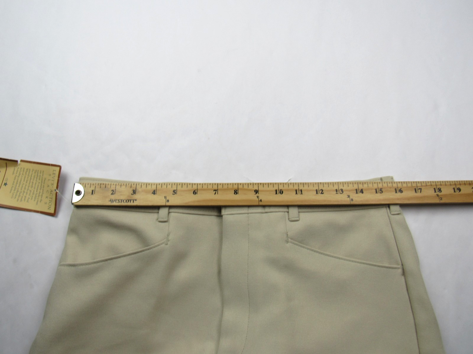 Vtg NOS Levi’s Menswear Action Slacks Sta Prest 33x32 Beige Pants 70s 80s NWT