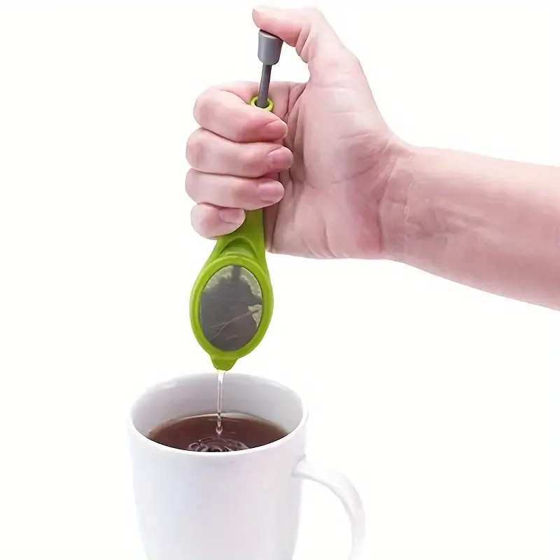 Silicone Tea Leaf Filter Kitchen Tea Set Press Strainer Reusable Tea Infuser