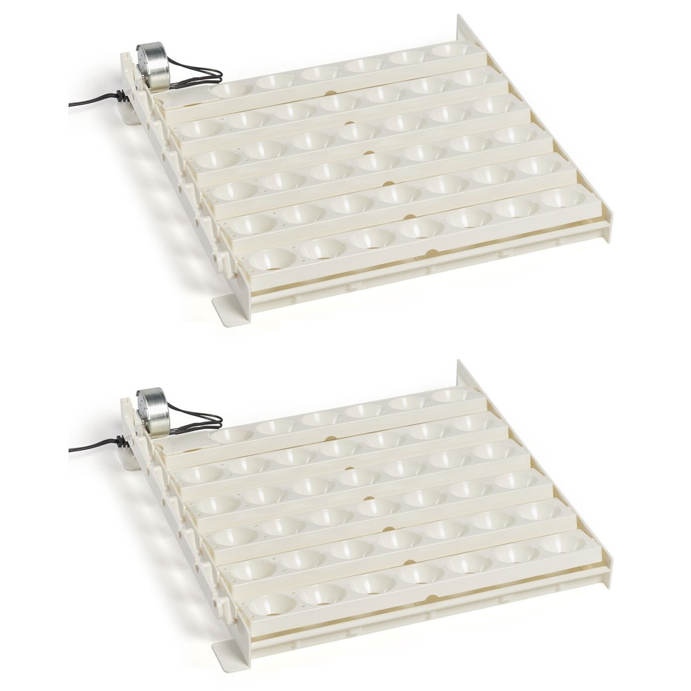 Farm Innovators 3200 Automatic 41 Spot Egg Turner for Improved Hatching (2 Pack)