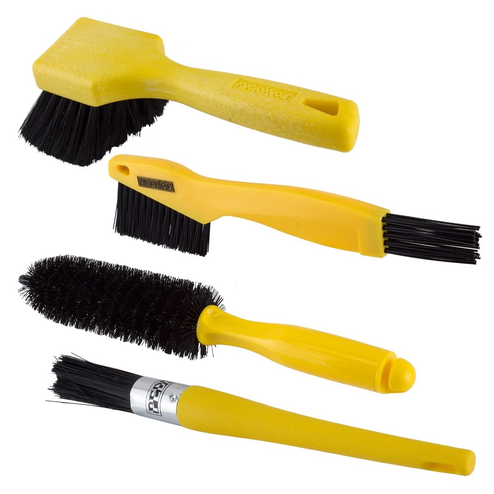 Pedro's BRUSH KIT Bicycle Cleaning Brush Set 4 pc