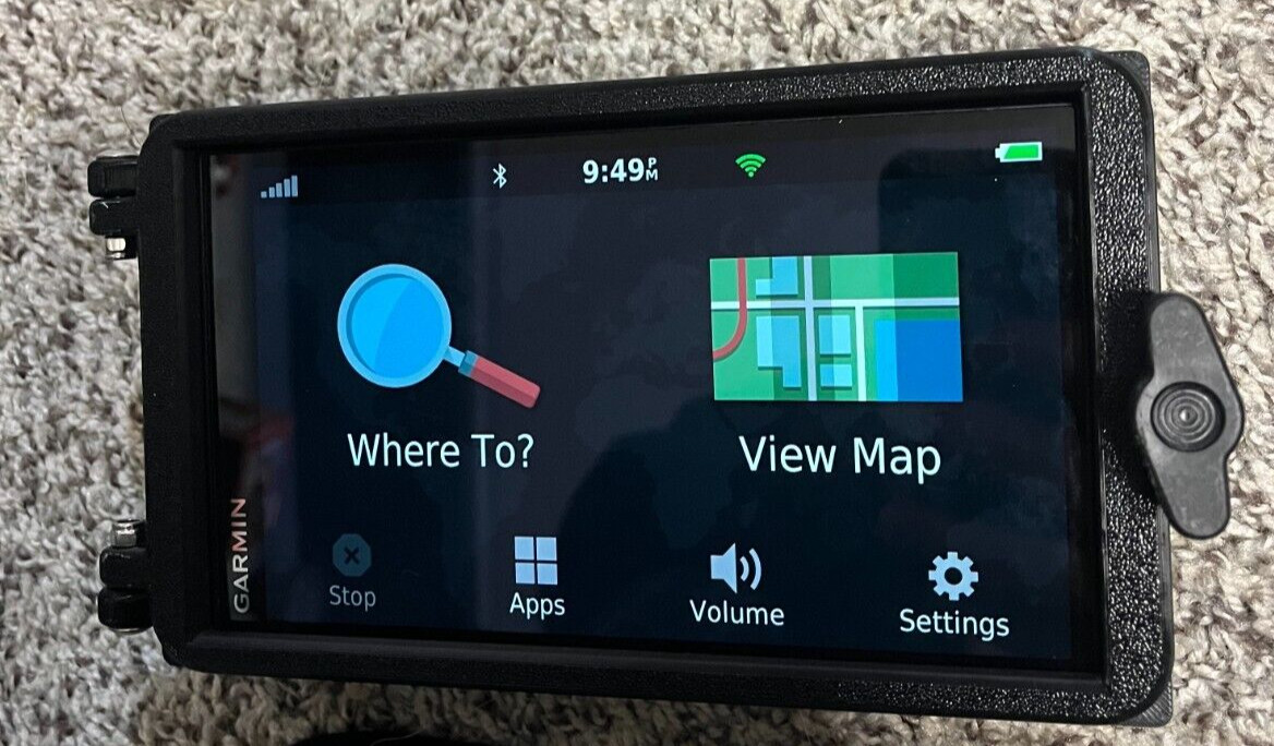 Universal Snowmobile / ATV / UTV GPS Mount - Garmin Drivesmart 76, 65, 61 & 66ex