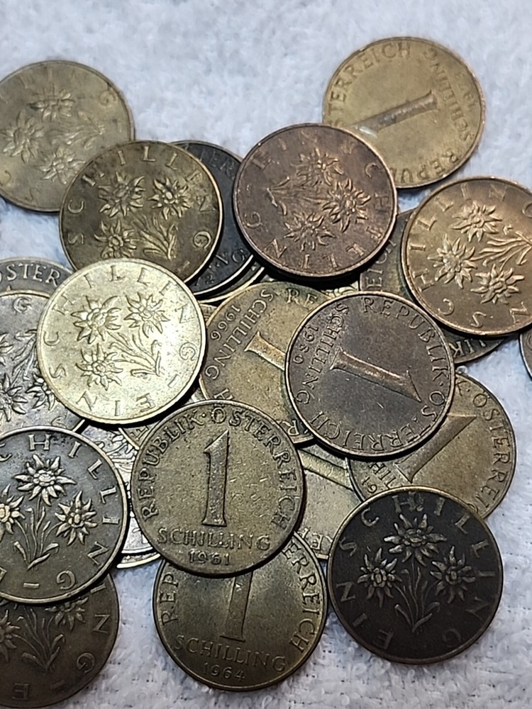 VINTAGE AUSTRIA - ONE SCHILLING - Excellent Coins - NICE MIXED DATES