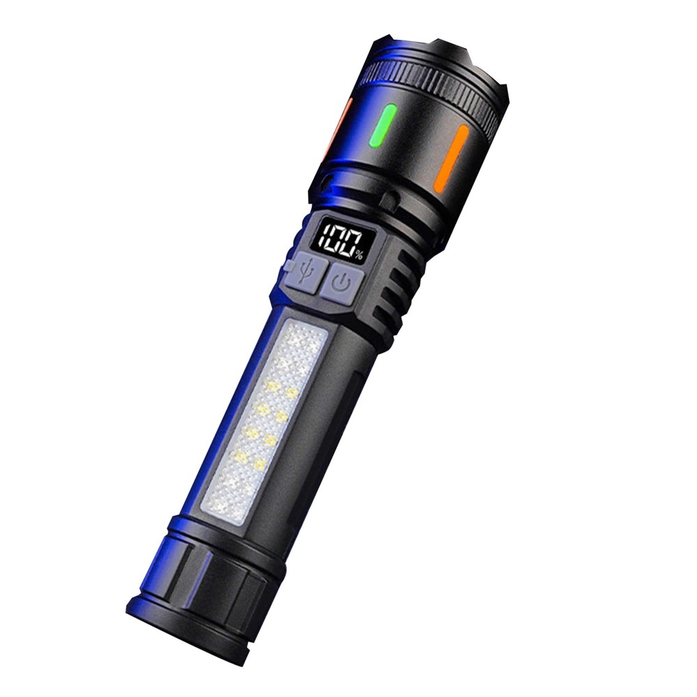 3000 Lumens LED Flashlight Rechargeable with 5 Modes Adjustable Head Portable