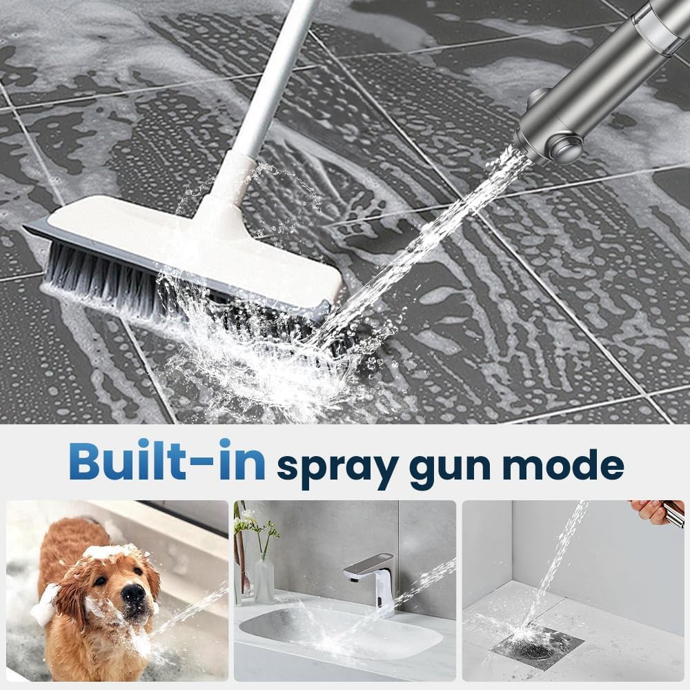 High Pressure Filtered Shower Head - 4 Spray Modes with Multi-Layer Filtration &