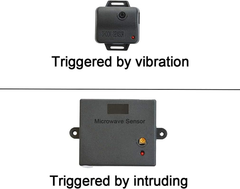 Car Alarm System, Security Antitheft Alarm Systems with Keyless Entry, with Micr