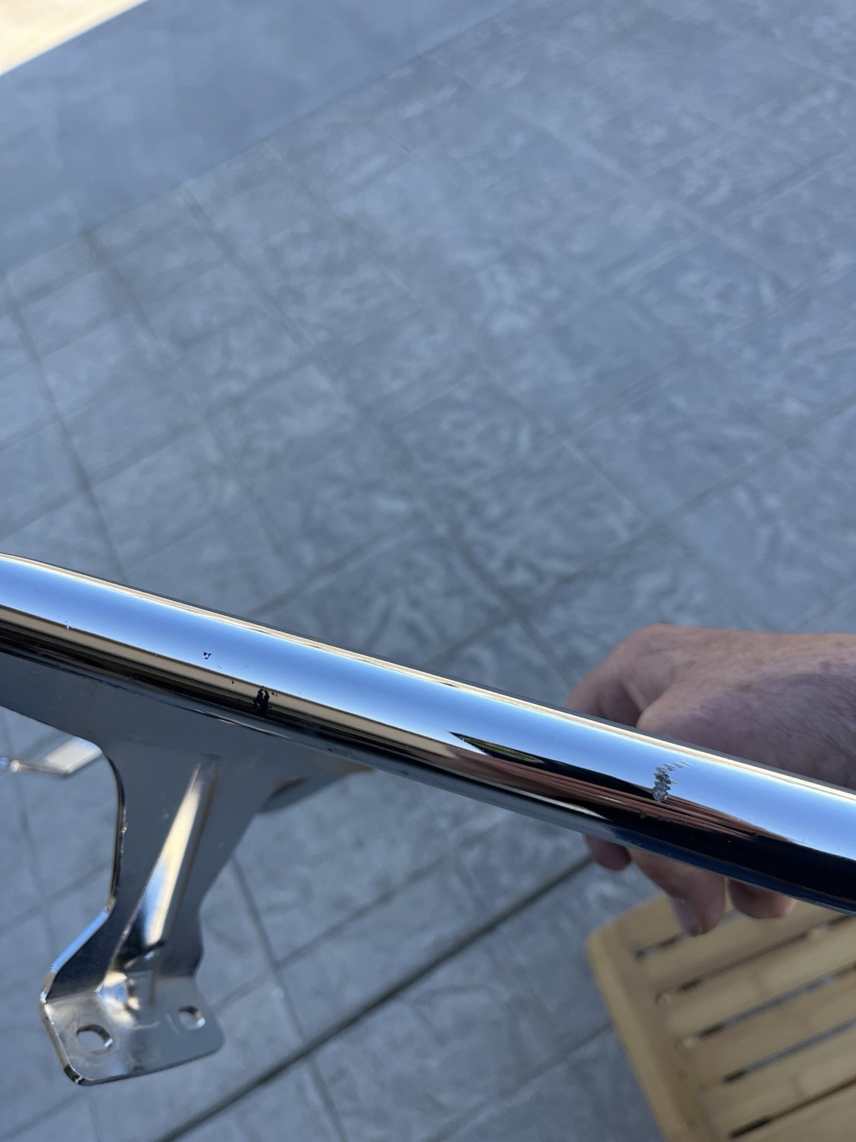 Rear Chrome Top Case Mount Givi SR131 Vespa GTS 125-150-300 Super