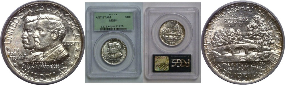 1937 Antietam Commemorative Half Dollar   PCGS MS-64